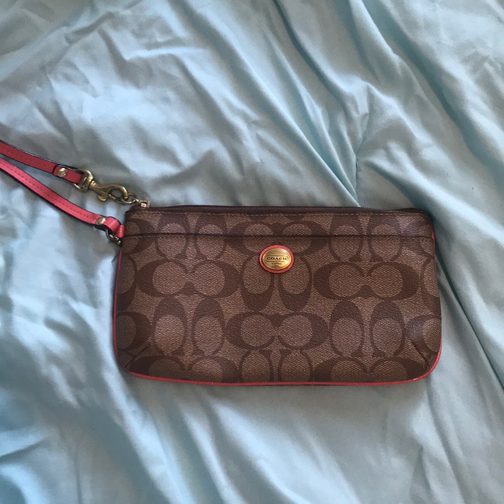Coach wallet with strap